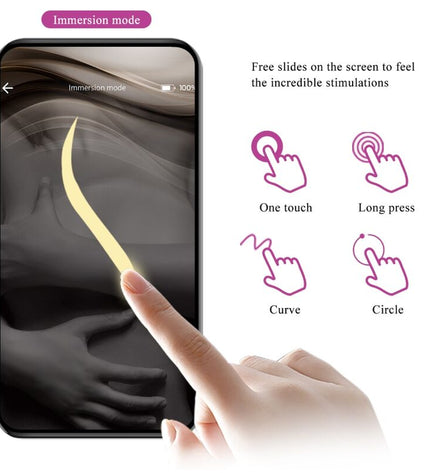 PRETTY LOVE - TÉLÉCOMMANDE JAYLEEN VIBRATOR APP VIOLET by PRETTY LOVE LED