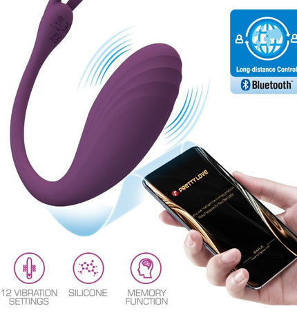 PRETTY LOVE - TÉLÉCOMMANDE CATALINA VIBRATOR APP VIOLET by PRETTY LOVE LED