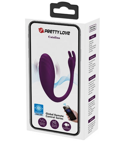 PRETTY LOVE - TÉLÉCOMMANDE CATALINA VIBRATOR APP VIOLET by PRETTY LOVE LED