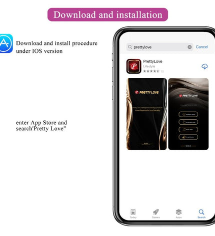 PRETTY LOVE - TÉLÉCOMMANDE CATALINA VIBRATOR APP VIOLET by PRETTY LOVE LED