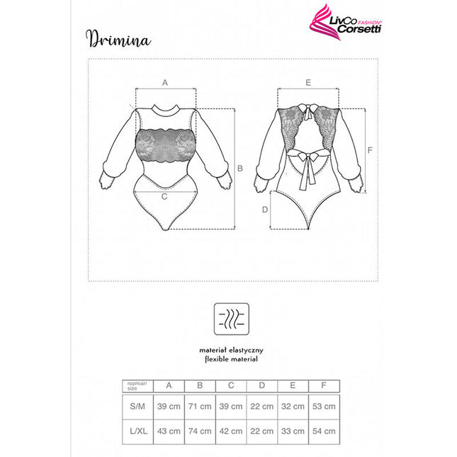LIVCO CORSETTI FASHION - BODY DRIMINA LC90690 BLEU MARINE L/XL by LIVCO CORSETTI BODIES