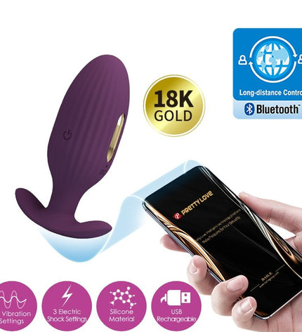 PRETTY LOVE - PLUG ANAL CONTRÔLÉ PAR APPLICATION JEFFERSON VIOLET by PRETTY LOVE BOTTOM