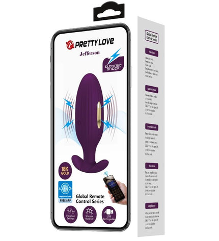 PRETTY LOVE - PLUG ANAL CONTRÔLÉ PAR APPLICATION JEFFERSON VIOLET by PRETTY LOVE BOTTOM