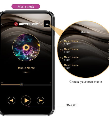 PRETTY LOVE - PLUG ANAL CONTRÔLÉ PAR APPLICATION JEFFERSON VIOLET by PRETTY LOVE BOTTOM