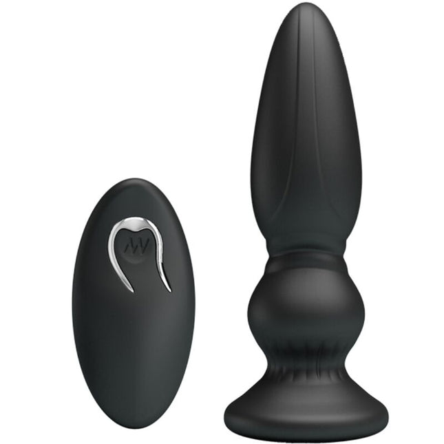 MR PLAY - PUISSANT VIBRATEUR TÉLÉCOMMANDE PLUG ANAL NOIR by MR PLAY