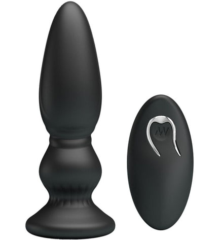 MR PLAY - PUISSANT VIBRATEUR TÉLÉCOMMANDE PLUG ANAL NOIR by MR PLAY