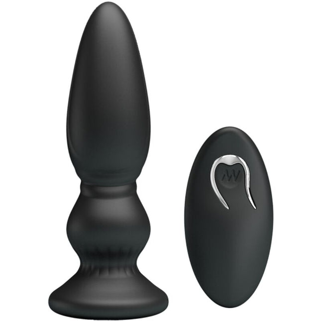 MR PLAY - PUISSANT VIBRATEUR TÉLÉCOMMANDE PLUG ANAL NOIR by MR PLAY