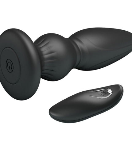 MR PLAY - PUISSANT VIBRATEUR TÉLÉCOMMANDE PLUG ANAL NOIR by MR PLAY