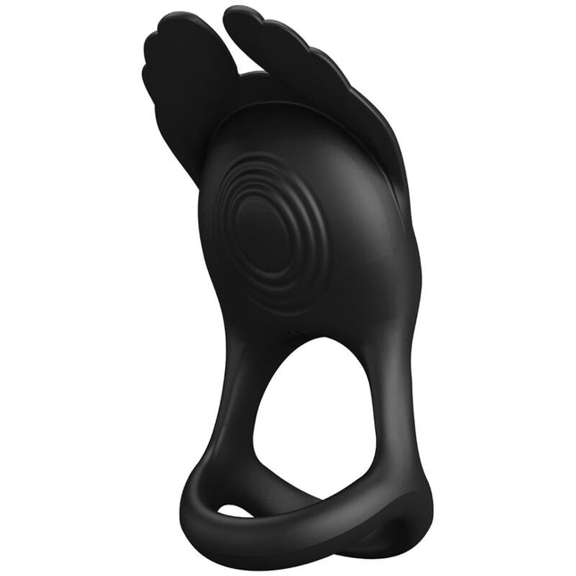 PRETTY LOVE - SILAS ANNEAU PÉNIS VIBRANT 7 VIBRATIONS SILICONE NOIR by PRETTY LOVE MALE