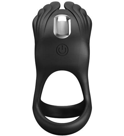 PRETTY LOVE - SILAS ANNEAU PÉNIS VIBRANT 7 VIBRATIONS SILICONE NOIR by PRETTY LOVE MALE