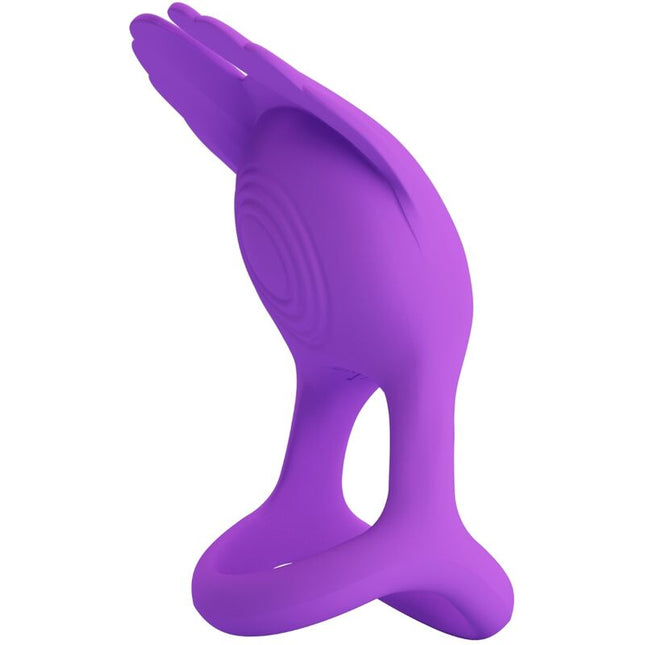 PRETTY LOVE - SILAS ANNEAU PÉNIS VIBRANT 7 VIBRATIONS SILICONE VIOLET by PRETTY LOVE MALE