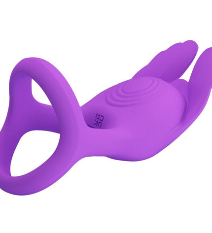 PRETTY LOVE - SILAS ANNEAU PÉNIS VIBRANT 7 VIBRATIONS SILICONE VIOLET by PRETTY LOVE MALE