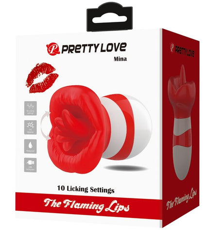 PRETTY LOVE - MINA STIMULATEUR DE LANGUE ROUGE CLAIR by PRETTY LOVE FLIRTATION