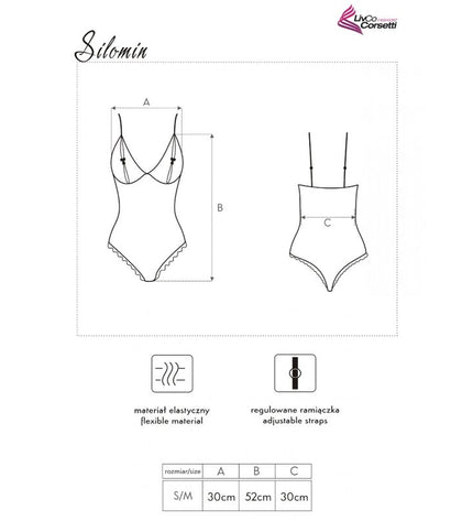 LIVCO CORSETTI FASHION - CORPS + PEIGNOIR SILOMIN LC 1401 NOIR TAILLE UNIQUE by LIVCO CORSETTI SETS