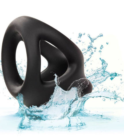 CALEXOTICS - ALPHA BAGUE DUAL CAGE NOIR by CALEXOTICS