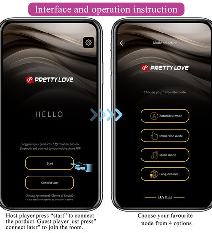PRETTY LOVE - HECTOR ELECTROSHOCK VIBRATEUR PAR APP CONTROL VIOLET by PRETTY LOVE HIGH GRADE