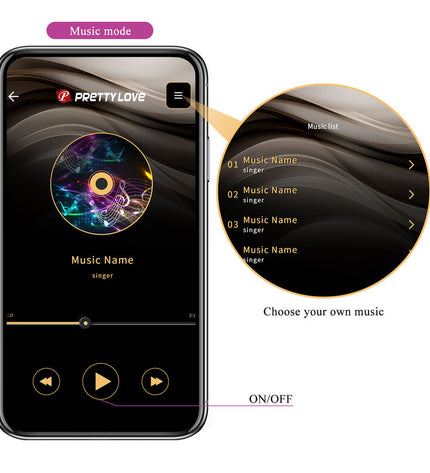PRETTY LOVE - HECTOR ELECTROSHOCK VIBRATEUR PAR APP CONTROL VIOLET by PRETTY LOVE HIGH GRADE