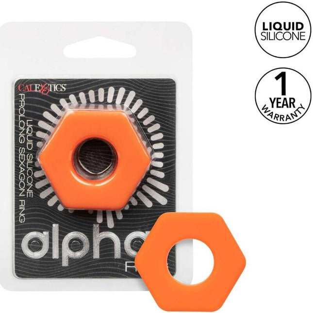 CALEXOTICS - ALPHA BAGUE PROLONG SEXAGON ORANGE by CALEXOTICS