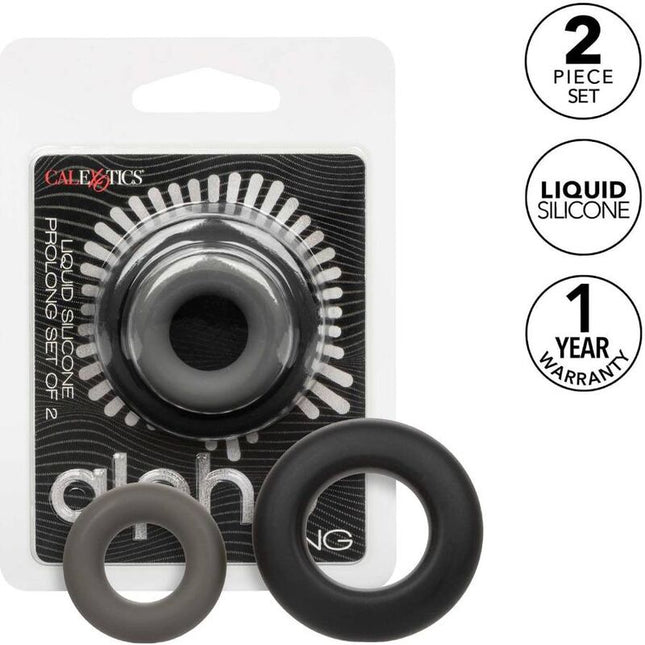 CALEXOTICS - ALPHA PROLONG LOT DE 2 BAGUE GRIS by CALEXOTICS