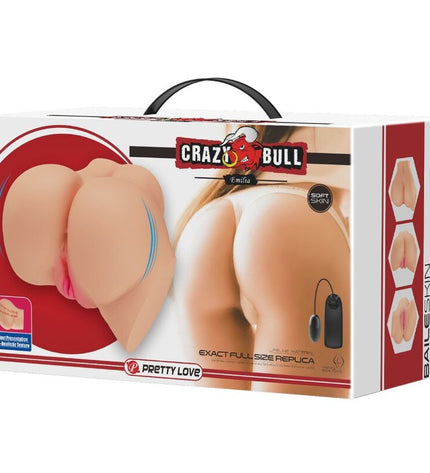 CRAZY BULL - VIBRATEUR VAGIN ET ANUS RÉALISTE EMILIA by CRAZY BULL