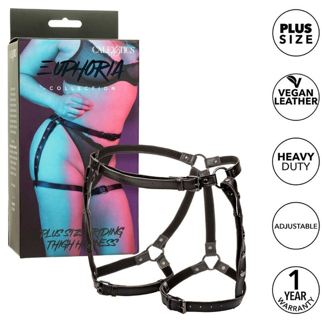 CALEXOTICS - EUPHORIA HARNAIS DE CUISSE DÉQUITATION TAILLE PLUS by CALEXOTICS