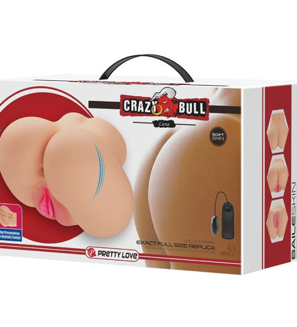 CRAZY BULL - VIBRATEUR VAGIN ET ANUS LUNA RÉALISTE by CRAZY BULL