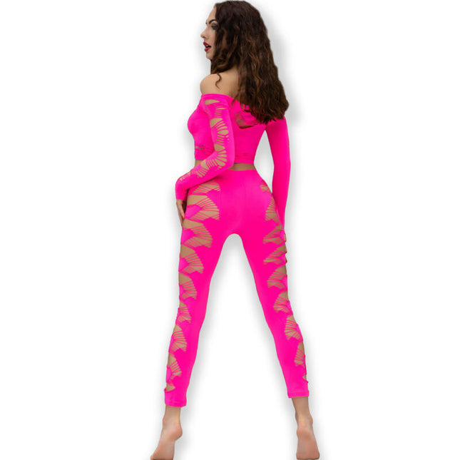 CHILIROSE - CR 4632 HAUT & PANTALON FUCHSIA S/L by CHILIROSE SETS