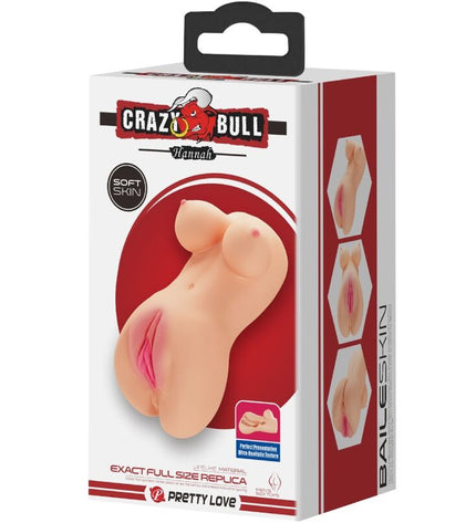 CRAZY BULL - VIBRATEUR VAGIN ET ANUS RÉALISTE HANNAH by CRAZY BULL