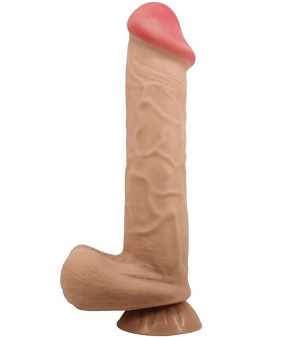 PRETTY LOVE - SÉRIE SLIDING SKIN GODE RÉALISTE AVEC VENTOUSE SLIDING SKIN FLESH 26 CM by PRETTY LOVE HIGH GRADE