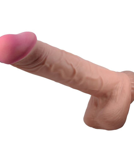 PRETTY LOVE - SÉRIE SLIDING SKIN GODE RÉALISTE AVEC VENTOUSE SLIDING SKIN MARRON 26 CM by PRETTY LOVE HIGH GRADE