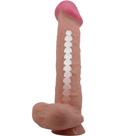 PRETTY LOVE - SÉRIE SLIDING SKIN GODE RÉALISTE AVEC VENTOUSE SLIDING SKIN MARRON 26 CM by PRETTY LOVE HIGH GRADE