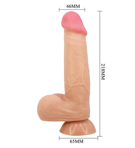 PRETTY LOVE - SÉRIE SLIDING SKIN GODE RÉALISTE AVEC VENTOUSE SLIDING SKIN 21,8 CM by PRETTY LOVE HIGH GRADE