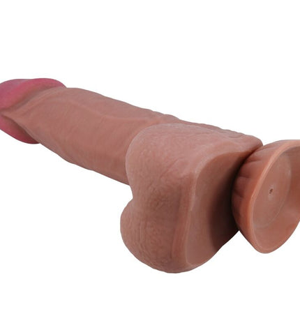PRETTY LOVE - SÉRIE SLIDING SKIN GODE RÉALISTE AVEC VENTOUSE COULISSANTE PEAU BRUN 20,6 CM by PRETTY LOVE HIGH GRADE