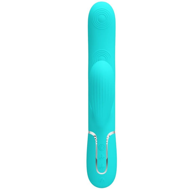 PRETTY LOVE - PERLITA VIBRATEUR MULTIFONCTION 3 EN 1 POINT G VERT AQUA by PRETTY LOVE FLIRTATION
