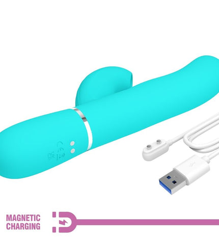 PRETTY LOVE - PERLITA VIBRATEUR MULTIFONCTION 3 EN 1 POINT G VERT AQUA by PRETTY LOVE FLIRTATION
