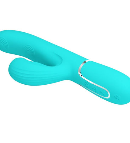 PRETTY LOVE - PERLITA VIBRATEUR MULTIFONCTION 3 EN 1 POINT G VERT AQUA by PRETTY LOVE FLIRTATION