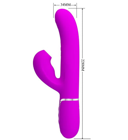PRETTY LOVE - VIBRATEUR POINT G MULTIFONCTION 3 EN 1 PERLITA VIOLET by PRETTY LOVE FLIRTATION