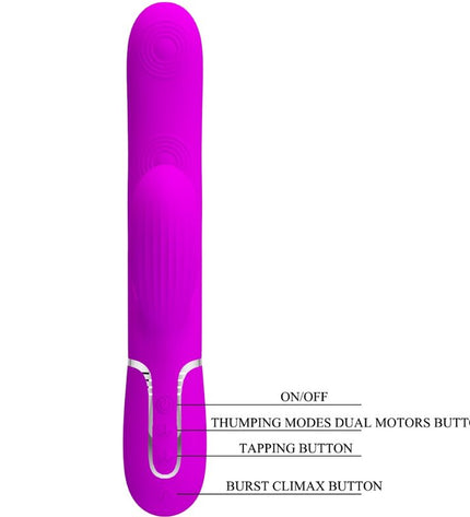 PRETTY LOVE - VIBRATEUR POINT G MULTIFONCTION 3 EN 1 PERLITA VIOLET by PRETTY LOVE FLIRTATION