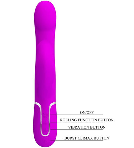 PRETTY LOVE - VIBRATEUR RABBIT PERLES VIOLET by PRETTY LOVE FLIRTATION