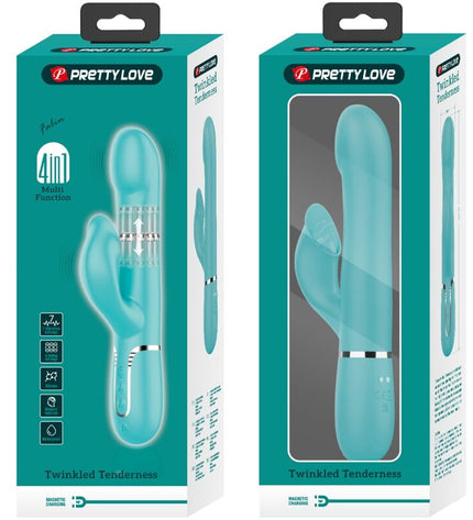 PRETTY LOVE - PERLES VIBRATEUR LAPIN VERT AQUA by PRETTY LOVE FLIRTATION