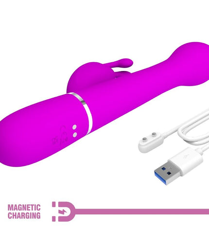 PRETTY LOVE - VIBRATEUR DEJON RABBIT 3 EN 1 MULTIFONCTION VIOLET by PRETTY LOVE FLIRTATION