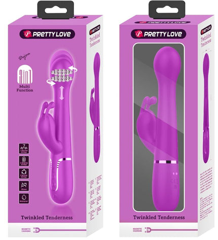 PRETTY LOVE - VIBRATEUR DEJON RABBIT 3 EN 1 MULTIFONCTION VIOLET by PRETTY LOVE FLIRTATION
