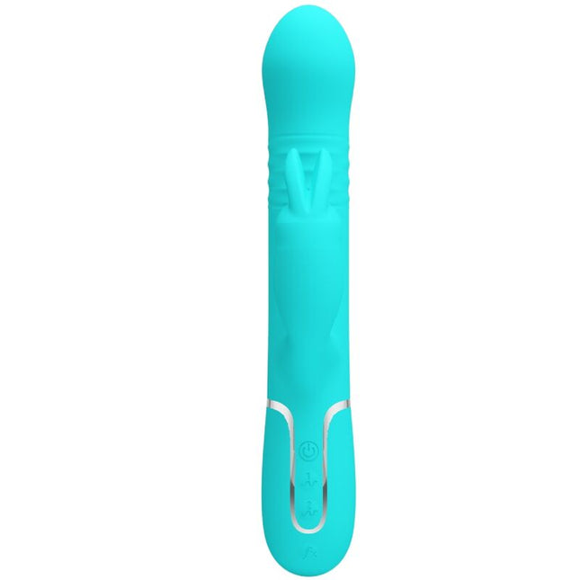 PRETTY LOVE - VIBRATEUR COALE RABBIT PERLES VERT AQUA by PRETTY LOVE FLIRTATION