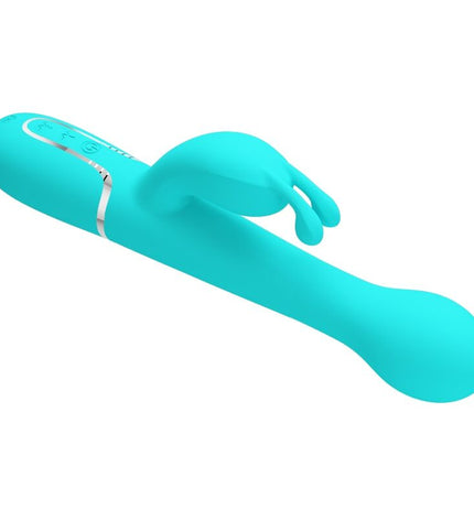 PRETTY LOVE - VIBRATEUR DEJON RABBIT 3 EN 1 MULTIFONCTION VERT AQUA by PRETTY LOVE FLIRTATION