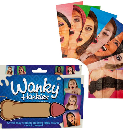 SPENCER & FLEETWOOD - WANKY HANKIES 7 MOUCHOIRS EXTRA LARGES POUR FEMMES by SPENCER & FLETWOOD
