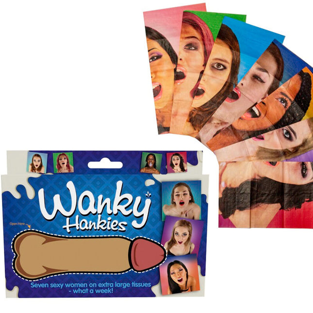 SPENCER & FLEETWOOD - WANKY HANKIES 7 MOUCHOIRS EXTRA LARGES POUR FEMMES by SPENCER & FLETWOOD