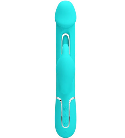 PRETTY LOVE - VIBRATEUR DEJON RABBIT 3 EN 1 MULTIFONCTION VERT AQUA by PRETTY LOVE FLIRTATION