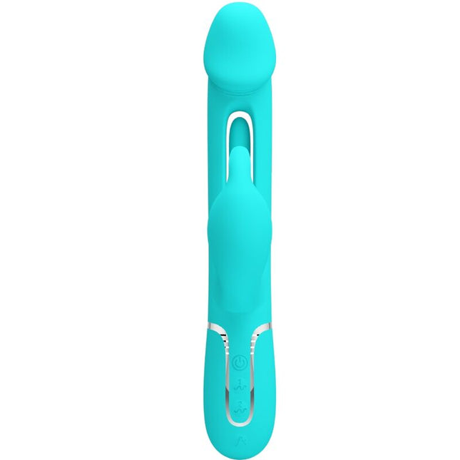 PRETTY LOVE - VIBRATEUR DEJON RABBIT 3 EN 1 MULTIFONCTION VERT AQUA by PRETTY LOVE FLIRTATION