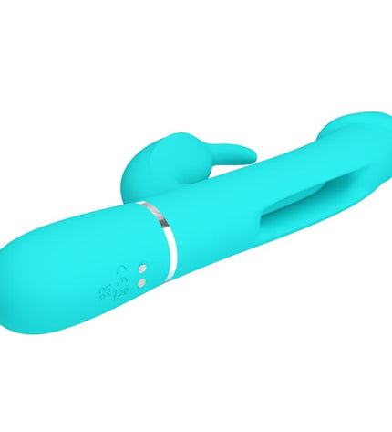 PRETTY LOVE - VIBRATEUR DEJON RABBIT 3 EN 1 MULTIFONCTION VERT AQUA by PRETTY LOVE FLIRTATION