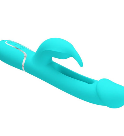 PRETTY LOVE - VIBRATEUR DEJON RABBIT 3 EN 1 MULTIFONCTION VERT AQUA by PRETTY LOVE FLIRTATION